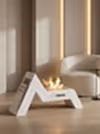 AngelFire Taşınabilir Şömine (Beyaz)