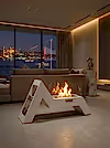 AngelFire Taşınabilir Şömine (Beyaz)