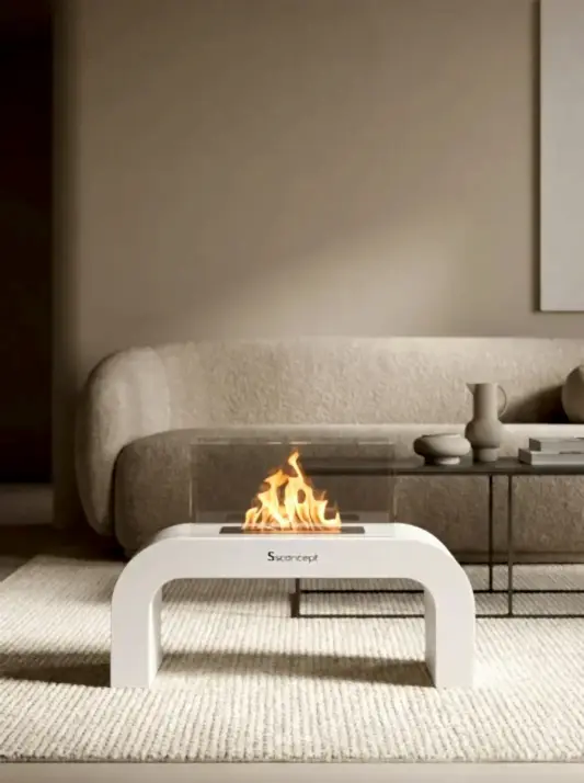ArcFlame Taşınabilir Şömine (Beyaz)