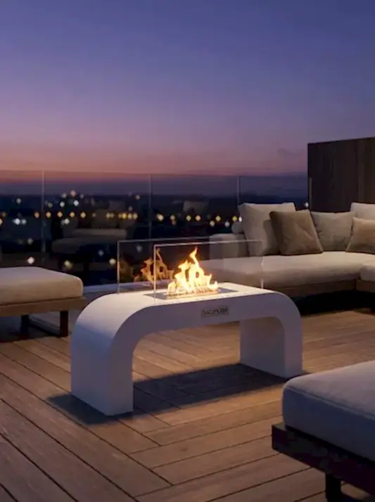 ArcFlame Taşınabilir Şömine (Beyaz)