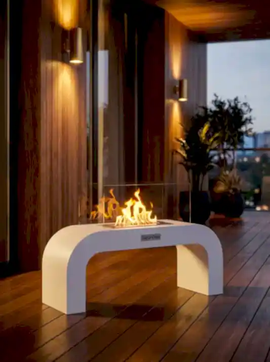 ArcFlame Taşınabilir Şömine (Beyaz)