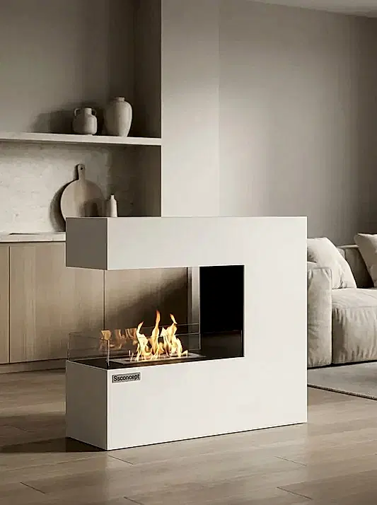CeraFlame Taşınabilir Şömine (Beyaz)