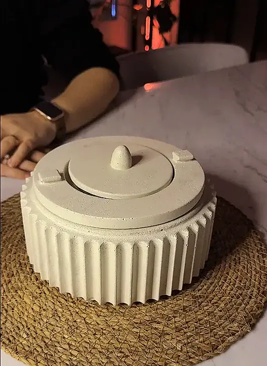 Bohem Masaüstü Beton Şömine